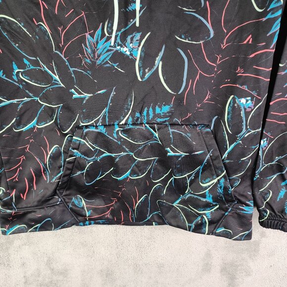 Womens Under Armour Loose Fit Hooded Pullover Sweatshirt Multicolor Leaf Size S - Picture 3 of 12